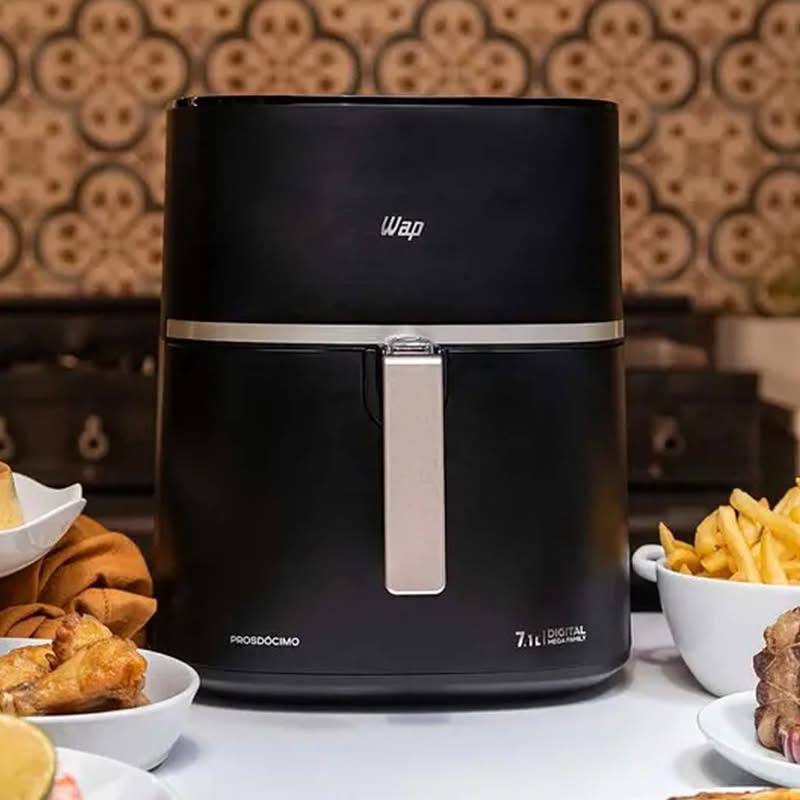 Fritadeira Elétrica Sem Óleo WAP Air Fryer Mega Digital 7,1L 1700W 220V