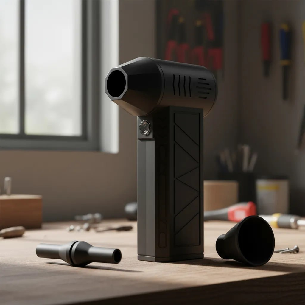 Mini Soprador de Ar Turbo Woosh Recarregável Portátil Para Limpeza de Teclado, Carro e Acender Churrasqueira