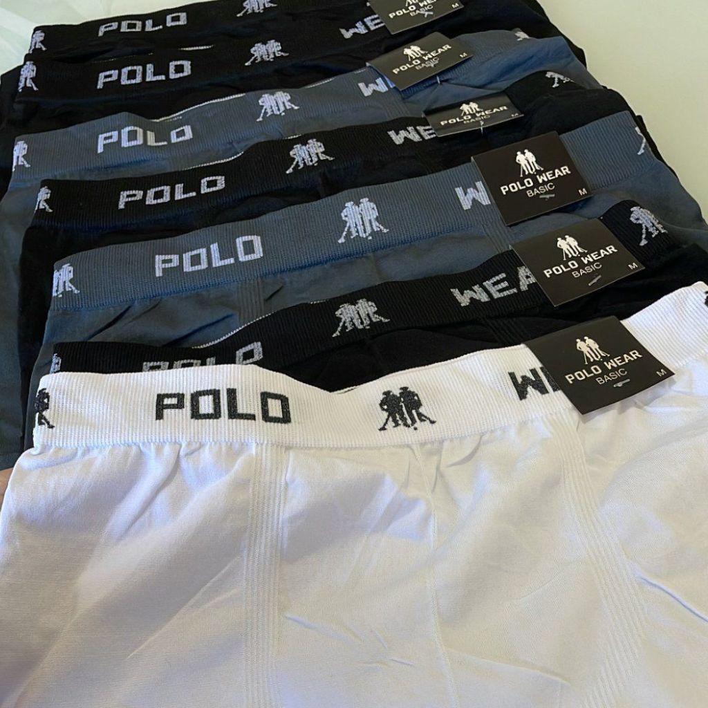 Kit 12 Cuecas Masculina Boxer Microfibra Polo Wear - Tam. P ao GG