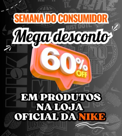 🖤 NIKE - Lista de produtos com até 60% de Desconto