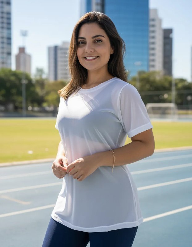 Blusa De Tule Transparente Fitness