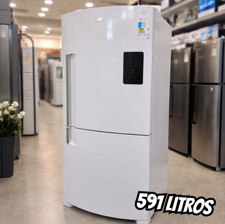 Geladeira Brastemp Frost Free Inverse 591 Litros Branca - BRE85MB 110V