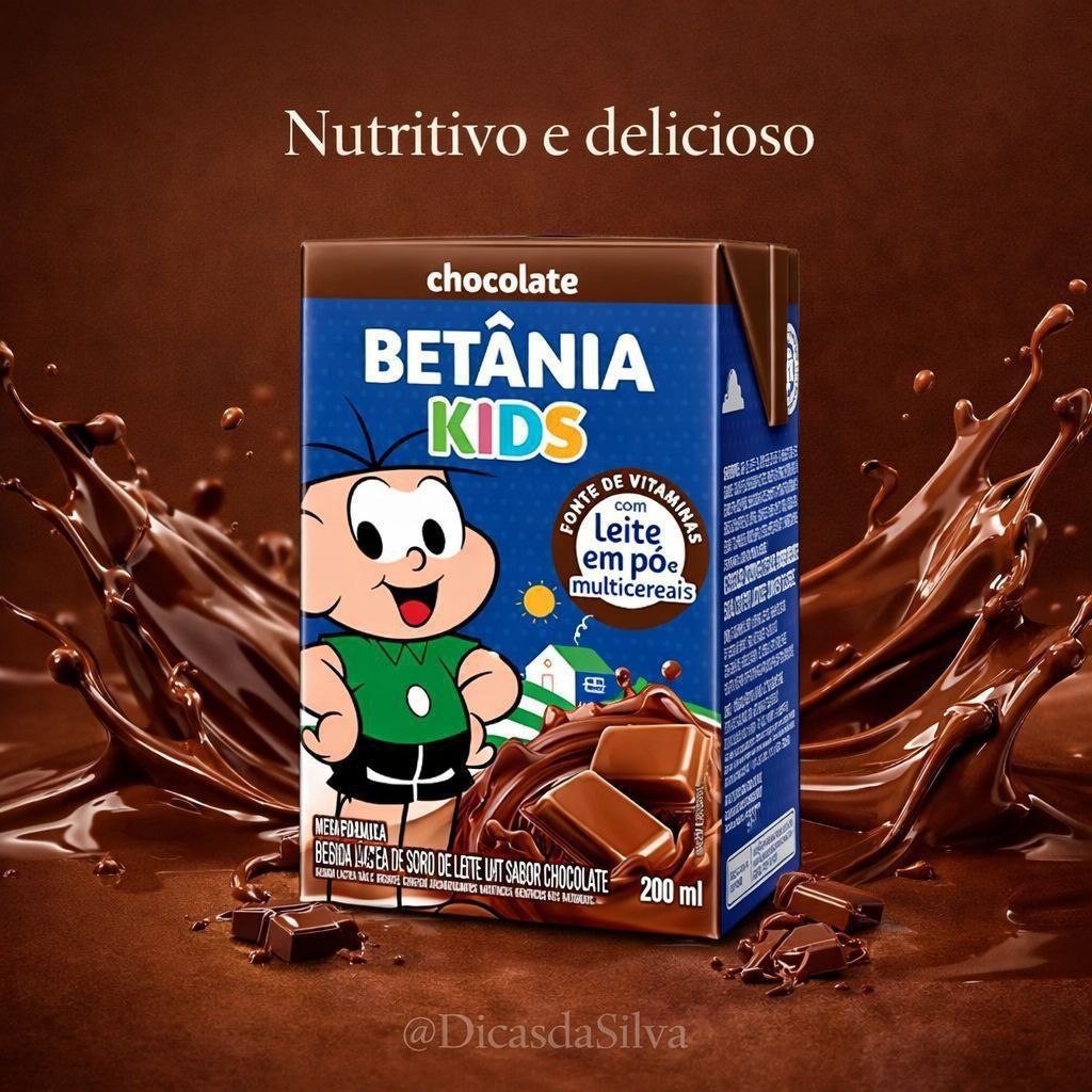 Betânia Kids - Bebida Láctea Sabor Chocolate 200ml
