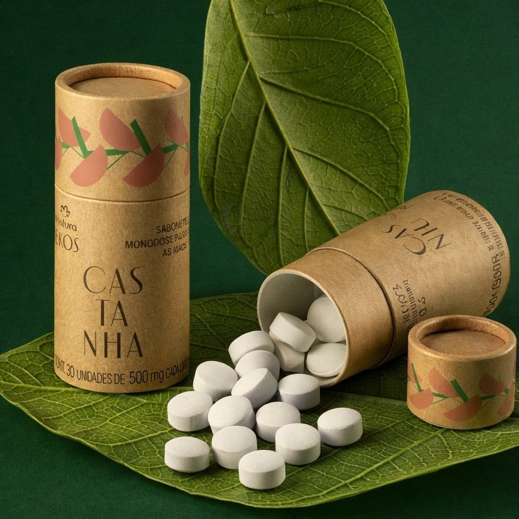 Sabonete Monodose para as Mãos Ekos Castanha 30 un de 500 mg