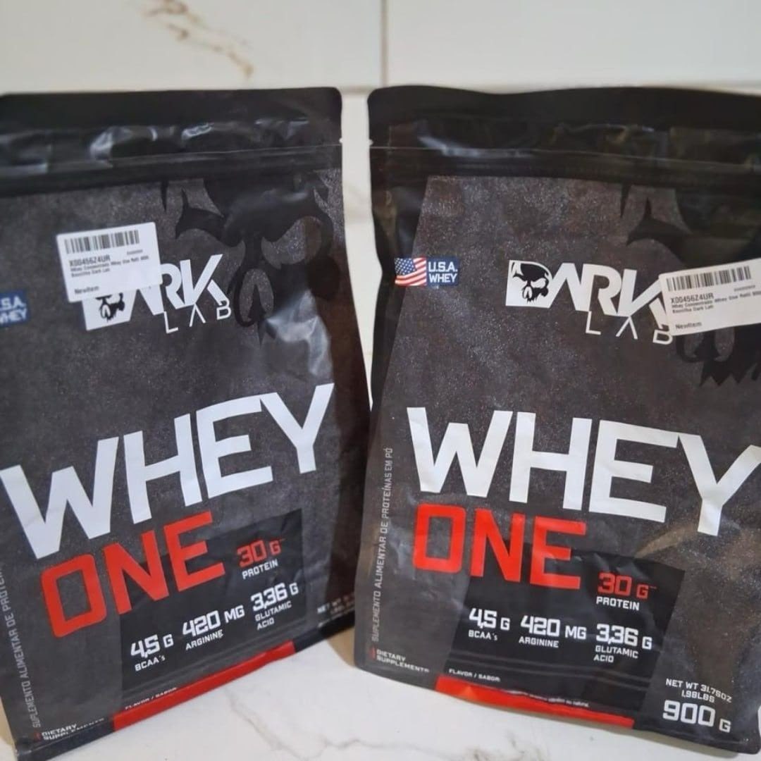 Whey One Baunilha Pro Com Bcaa E Aminoácidos 900g Dark Lab
