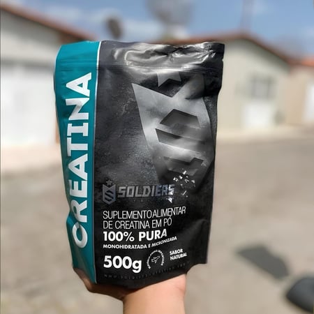 Creatina Monohidratada 500g Soldiers Nutrition Sabor Natural