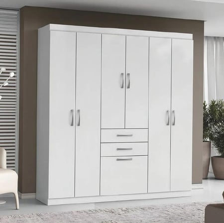 Guarda Roupas Casal 7 Portas 2 Gavetas Lisboa Aramóveis