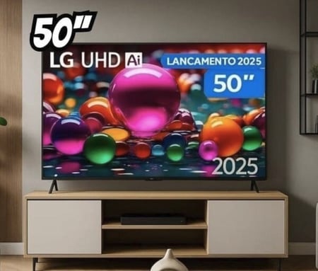 Smart TV 50" LG 4K Ultra HD 50UA8550PSA webOS 25 AI Processor 4K Gen8 com Alexa 3 HDMI