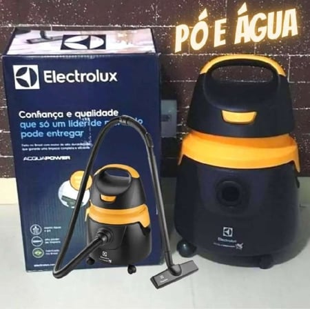 Aspirador de Água e Pó, AQP20, Preto e Amarelo, 110v, Electrolux
