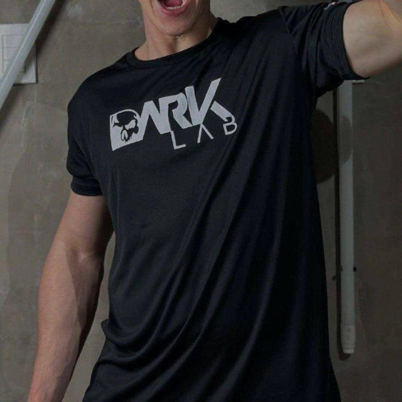 Camiseta Dry-fit Preta Caveira Unisex Dark Lab