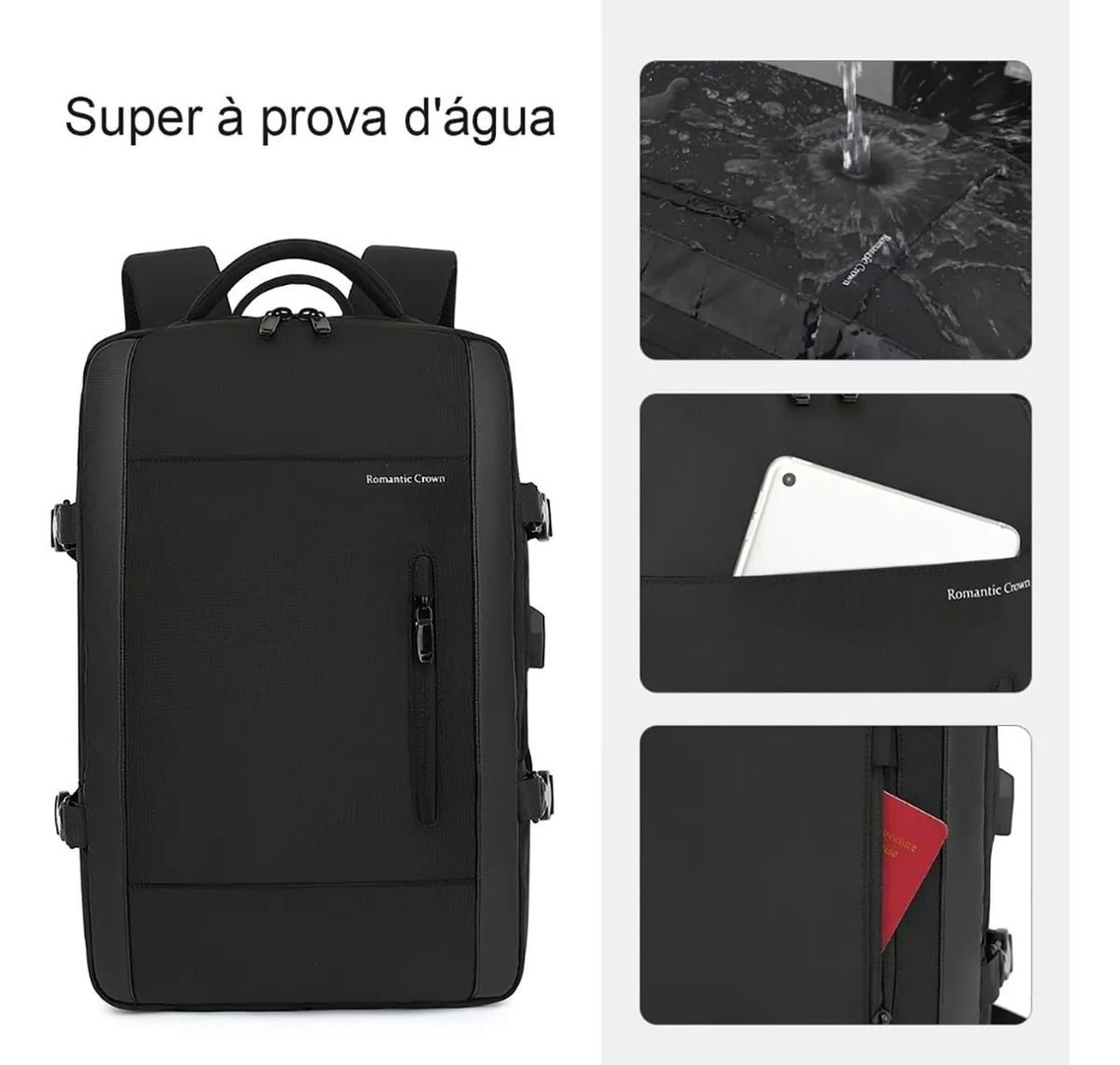 Mochila Viagem Feminina Masculina Para Notebook Executiva