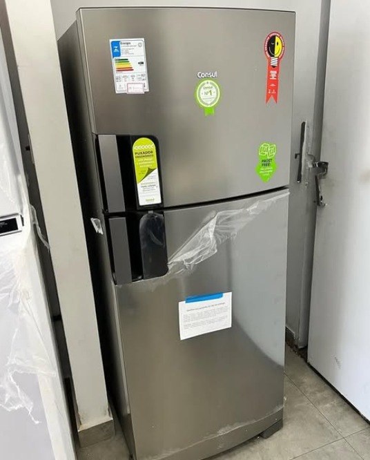 Geladeira/Refrigerador Consul Frost Free Inox Duplex 455L CRM53MK
