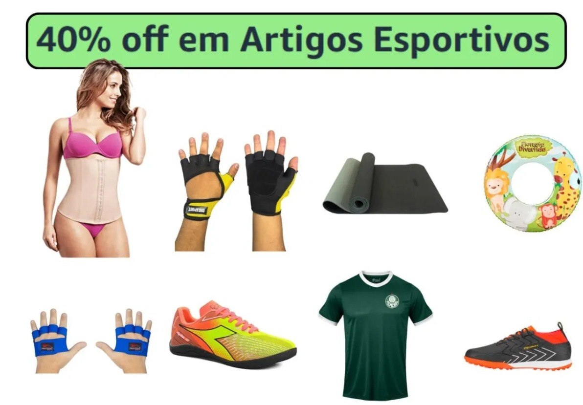 AMAZON - 40% OFF em artigos esportivos!