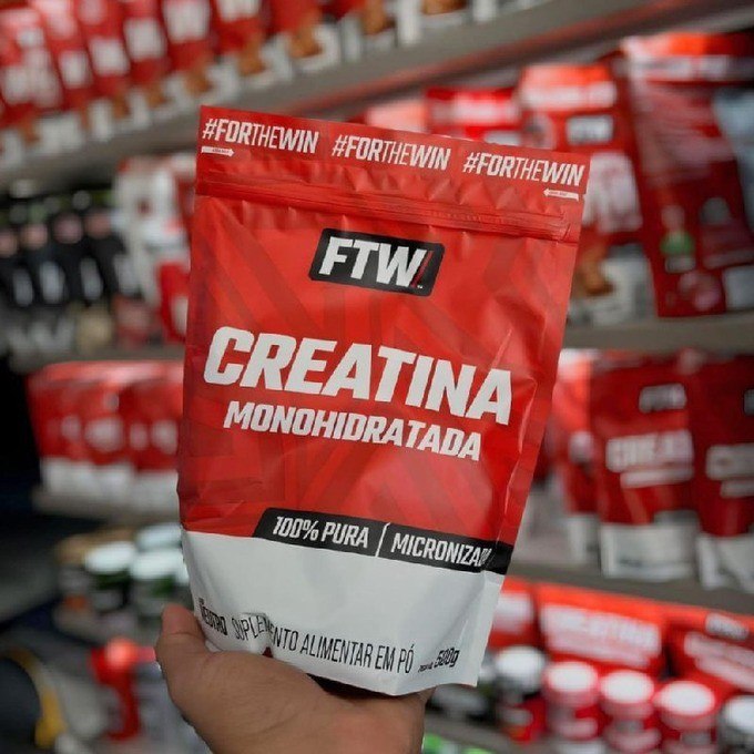 Creatina Monohidratada 100% Pura Refil 500g - Ftw
