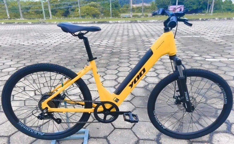 Bicicleta Elétrica Oggi Yoo 26 Fleek Tourney 7v Amarelo