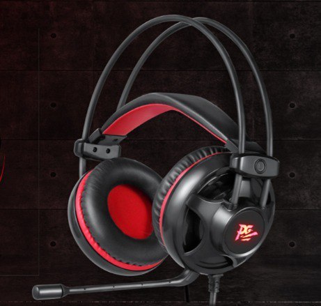 Headset Gamer Philco PHS11V PC 5.1 P2 - Preto e Vermelho