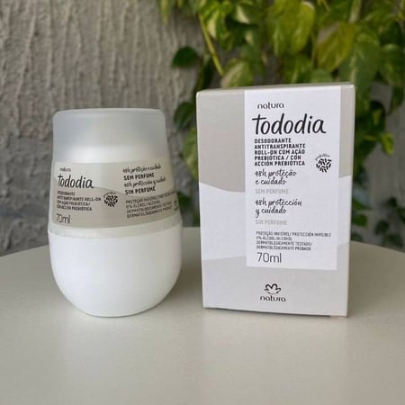 Desodorante Antitranspirante Roll on Tododia Sem Perfume 70 ml