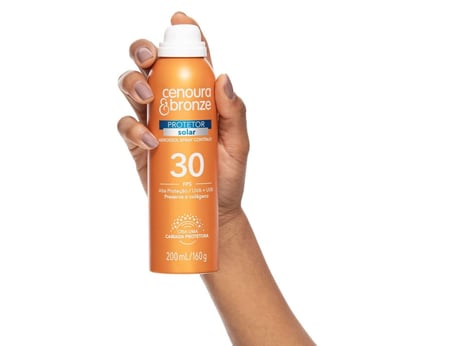 Cenoura e Bronze Protetor Solar Aerossol Fps30 de 200ml