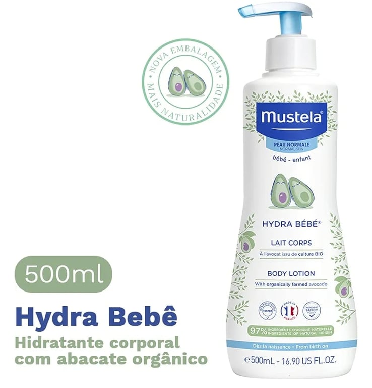 Mustela Bebê com Abacate Orgânico: Hidratação Natural e Suave par...