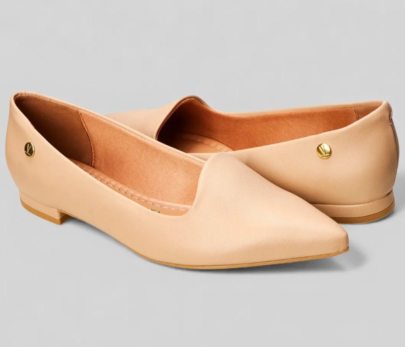 Sapatilha Vizzano Feminino Liso Bege - Num. 34 ao 38