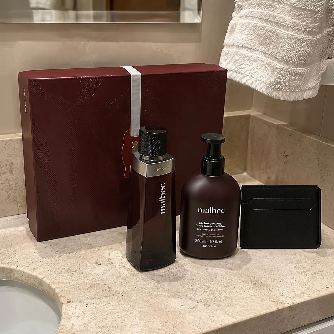O Boticário Malbec Kit Presente 3 Itens