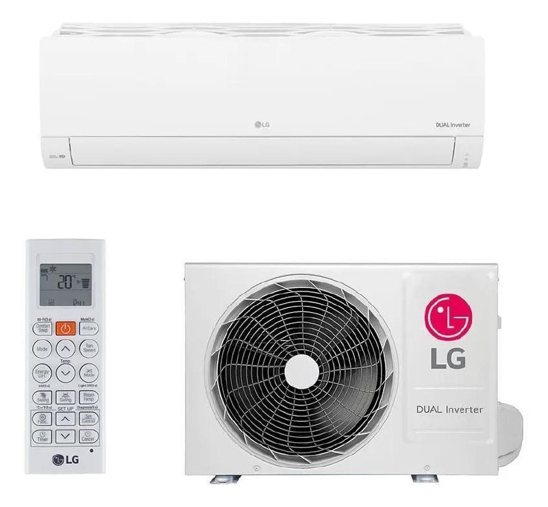 Ar Condicionado Split Inverter 12.000 Btus LG Dual Compact +IA Frio S3-Q12JAQAL - 220 Volt...