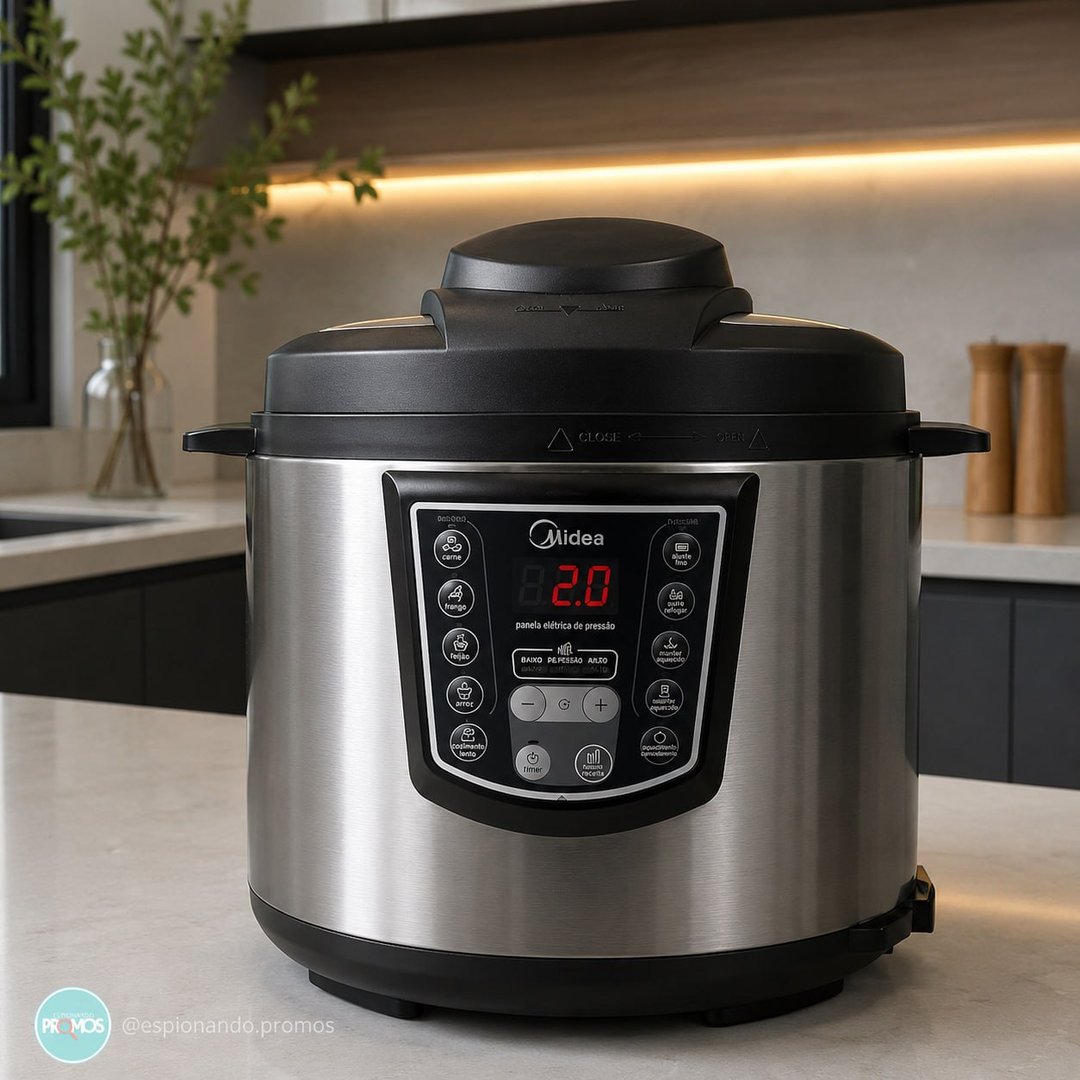Midea Panela de Pressão Elétrica 6L Digital 110v,