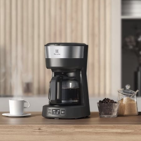Cafeteira Elétrica Electrolux inox filtro permanente removivel capacidade 1,2L 30 xicaras ...