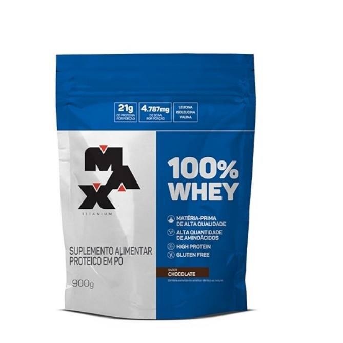 100% Whey Refil (900g) - Chocolate, Max Titanium
