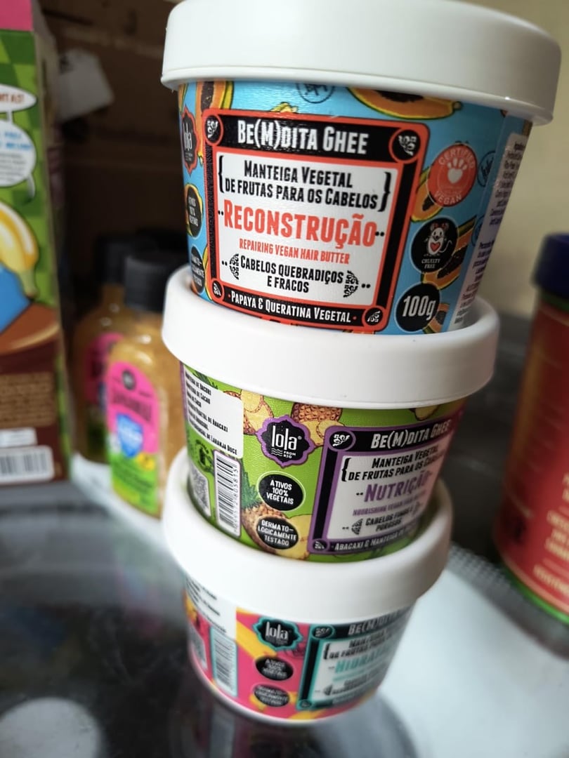 Kit Cronograma Capilar Be(m) dita Ghee 3 Produtos, Lola Cosmetics