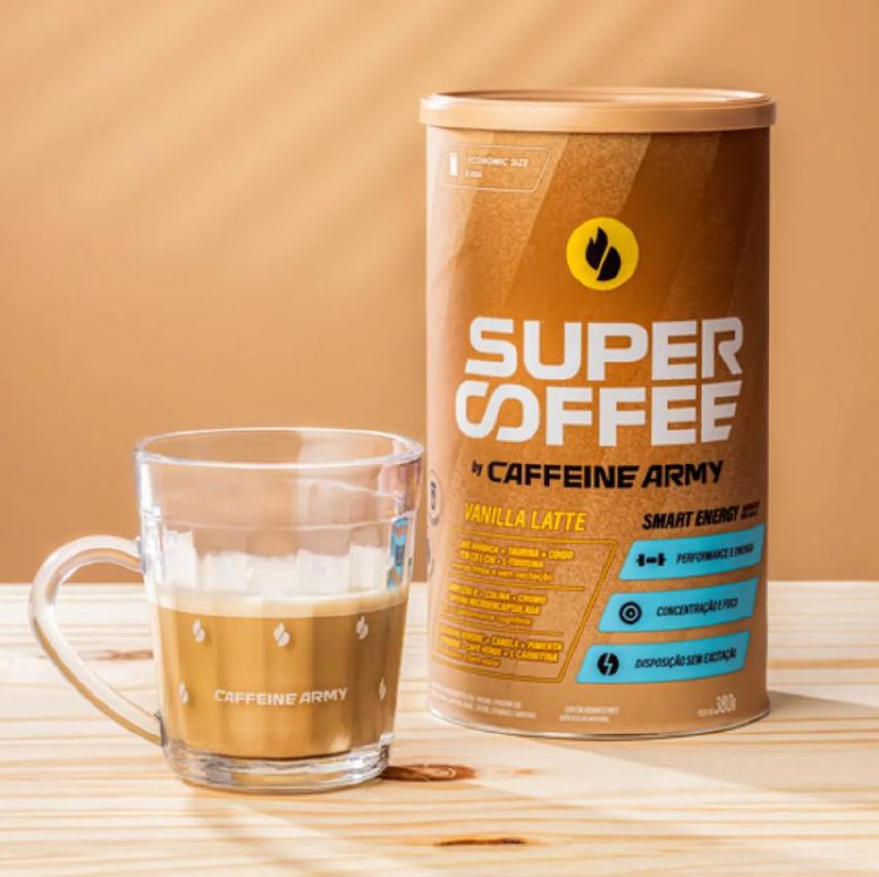 Supercoffee Vanilla Latte - Economic Size (380g) - Caffeine Army