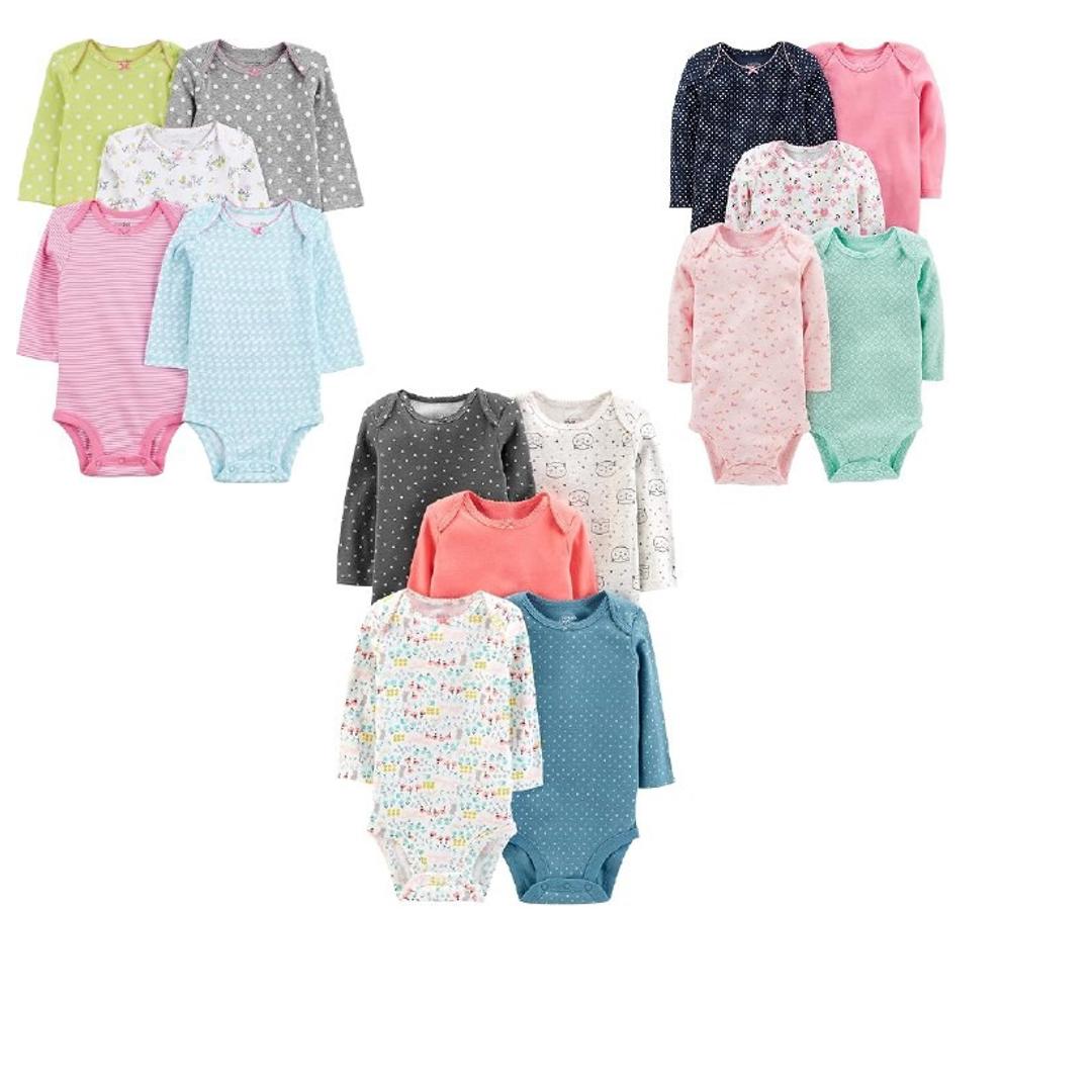 Body Pacote com 5 bodies de manga comprida Simple Joys by Carter'sMeninas