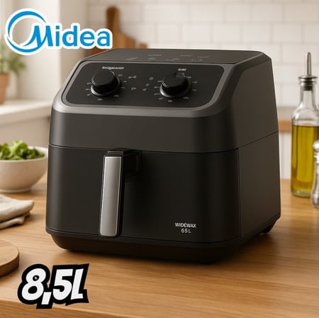 Fritadeira Air Fryer 8,5l Wide Max Cyclone Preto Midea