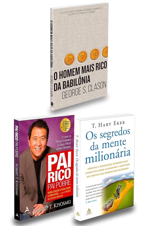 COMBO: Pai Rico Pai Pobre , Segredos Mente, Homem Mais Rico Babil...