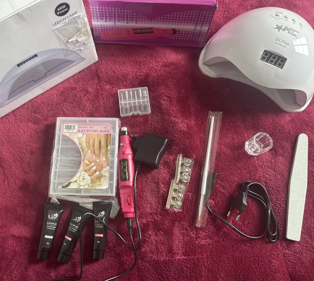 Kit Alongamento Polygel 3 Poligeis Cabine Sun 5 Profissional