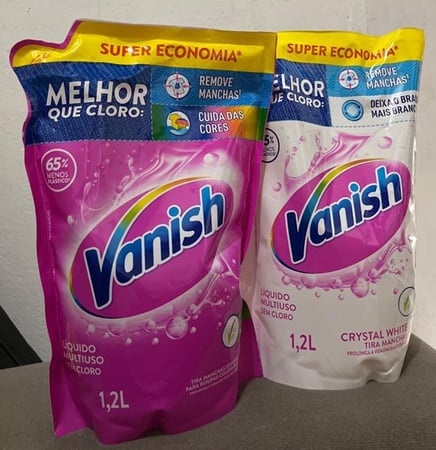 Kit Tira Manchas Vanish Gel Multiuso 1,2L + Crystal White 1,2L