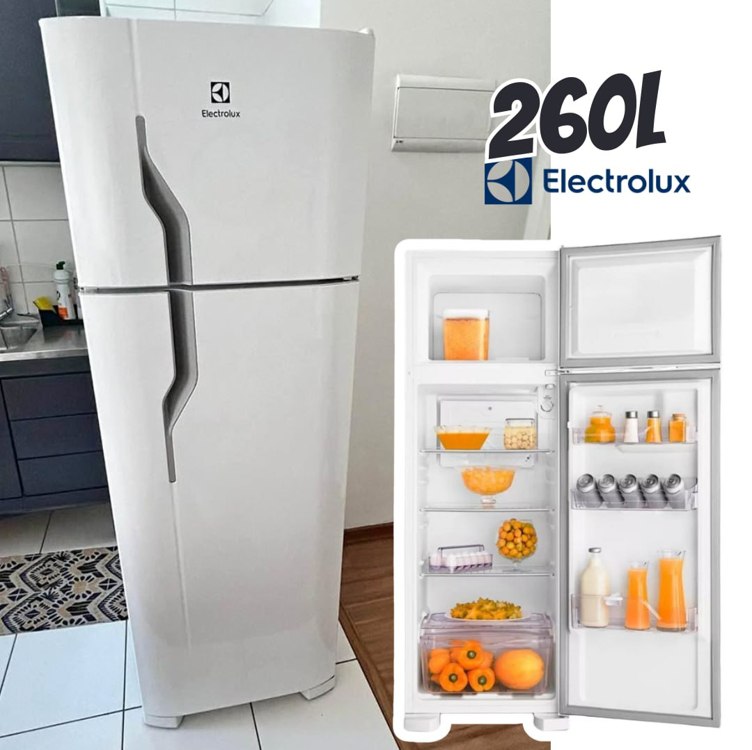 Geladeira/Refrigerador Electrolux Cycle Defrost Duplex Branco 260L DC35A