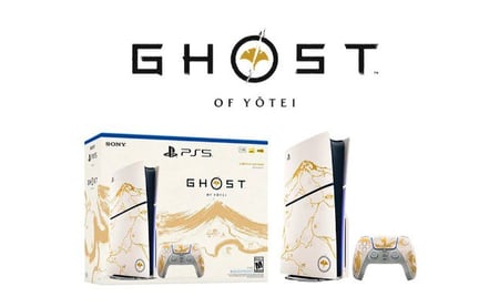 Pack do console PlayStation®5 – Edição Limitada Ouro - Ghost of Yōtei