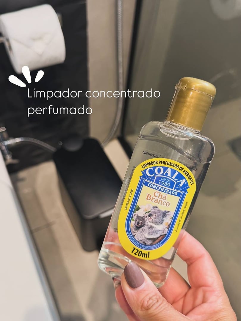 Combo 3 Limpadores Coala Chá Branco 120 ml