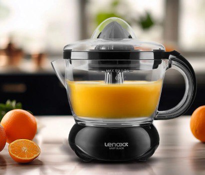 Espremedor de Frutas Lenoxx Easy Preta - 25W 1,2L