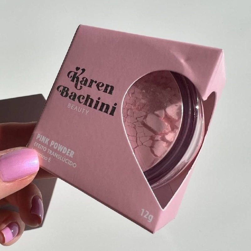 Pó Facial Karen Bachini Beauty Solto Rosa Pink Powder 12g