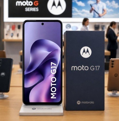 Smartphone Motorola Moto G17 4g - 128gb 4gb Ram + 8gb Ram Boost, Camera 50mp Sony Lytia 600, Tela Fhd+ 60hz, Bateria 5200 Mah - Roxo