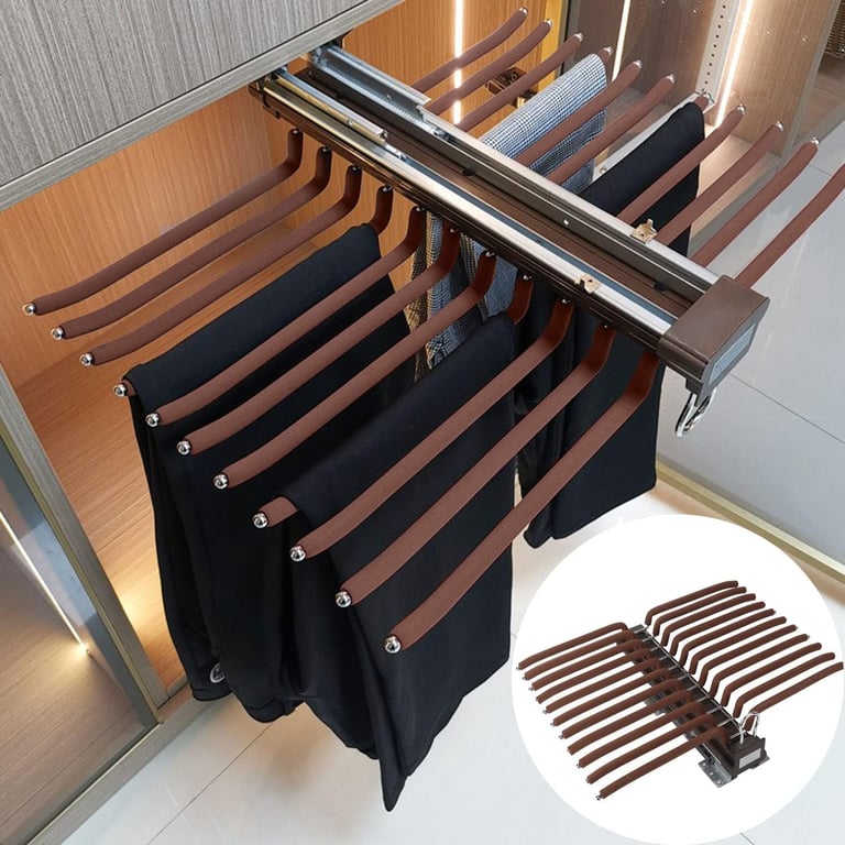Organizador de calças deslizante 