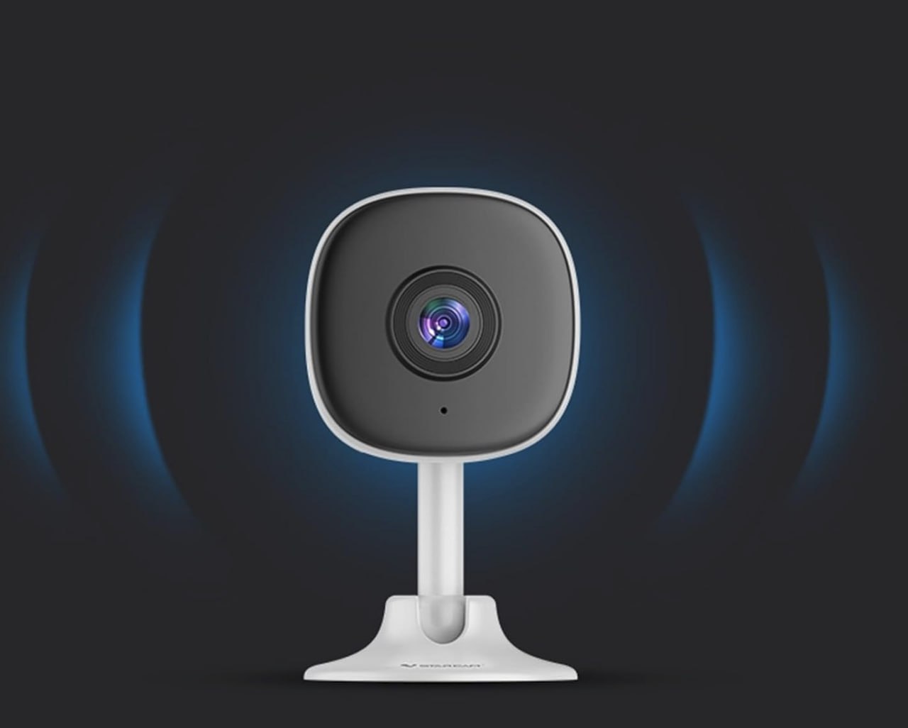 Câmera de Segurança Interna WiFi, Lente Ultra Grande Angular, Detecção de Pessoas, Alertas em Tempo Real, Monitoramento por App