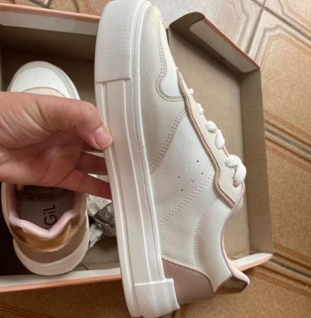 Tenis Casual Branco Feminino Retrocore Com Recortes Retrô Neutro Confortável Original Moda...