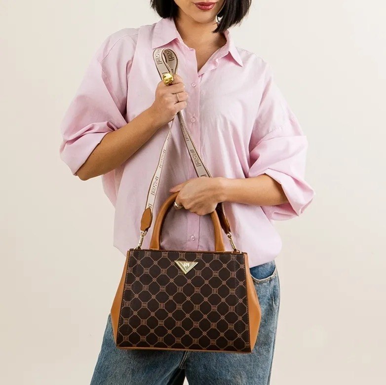 Bolsa Rafitthy Shopper Feminina Com Bolso E Divisória