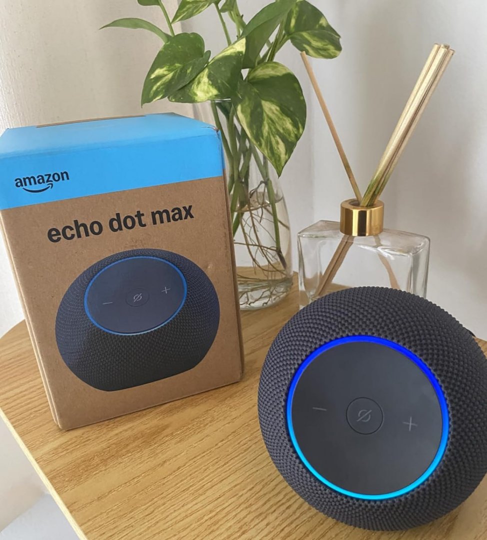 Apresentamos o Amazon Echo Dot Max (Geração mais recente), smart speaker com Alexa, som en...