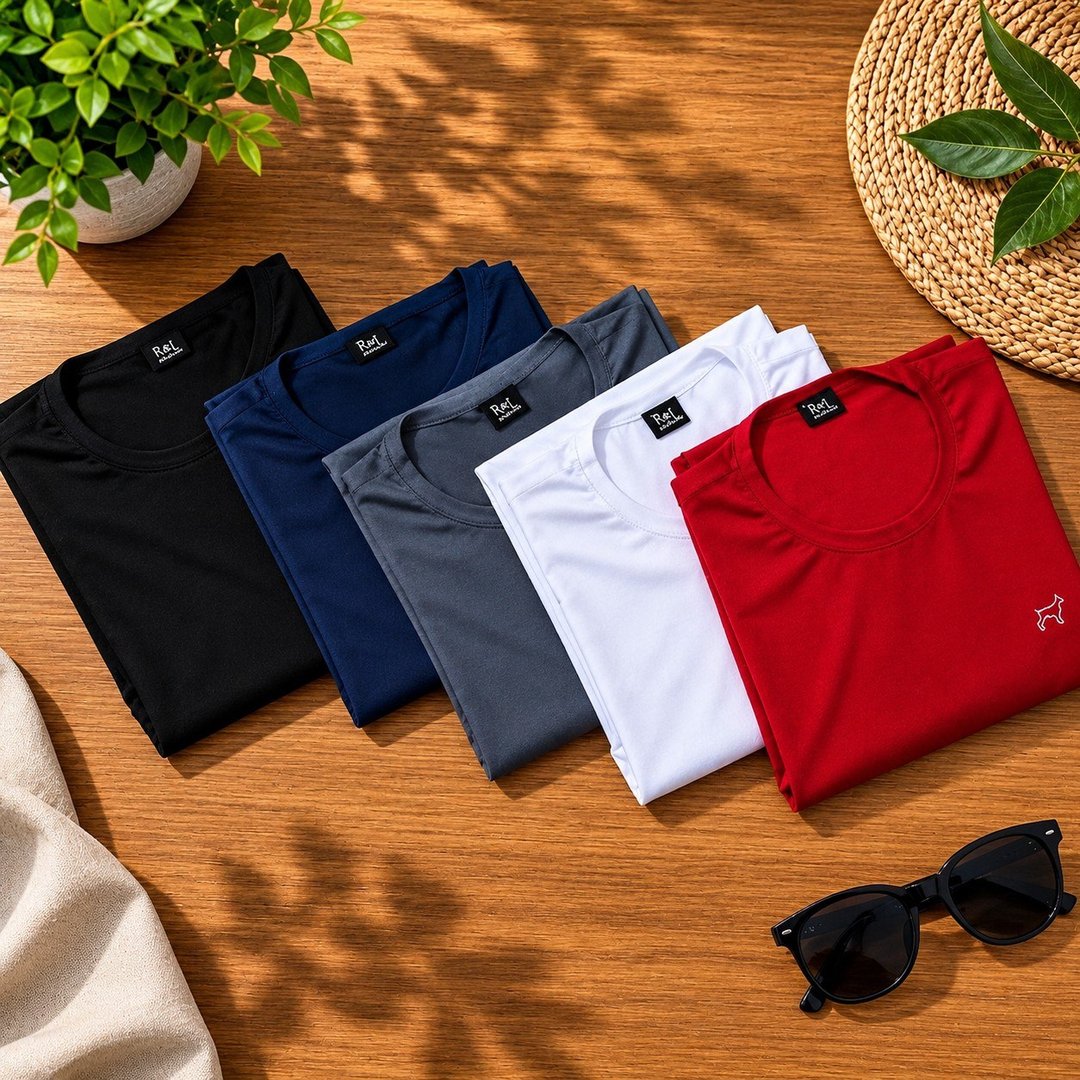 Kit 4 Camiseta Dry Fit Parvori Masculina