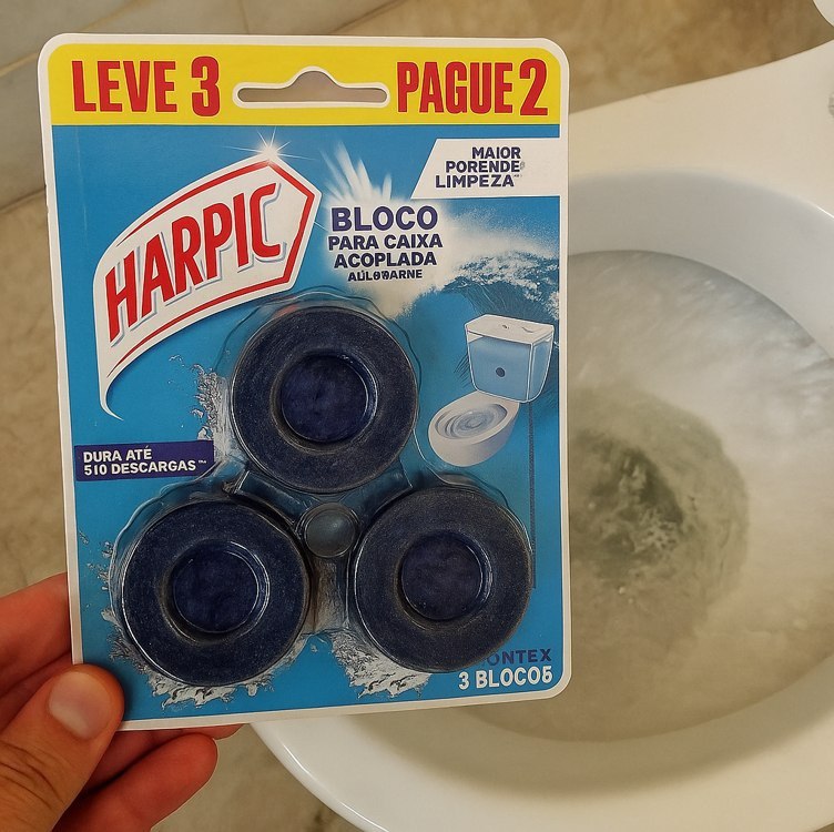 Harpic Limpador e Aromatizador Sanitário para Caixa Acoplada Marine 3 unidades