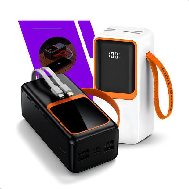 Power Bank 50.000mah Liggi Carregador Usb Portátil Cabo Carregador